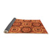 Sideview of Oriental Orange Modern Rug, abs4146org