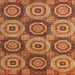 Square Abstract Red Oriental Rug, abs4146