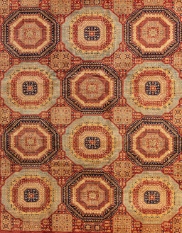 Abstract Red Oriental Rug, abs4146