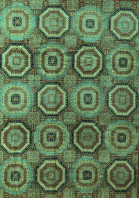 Abstract Turquoise Modern Rug, abs4147turq