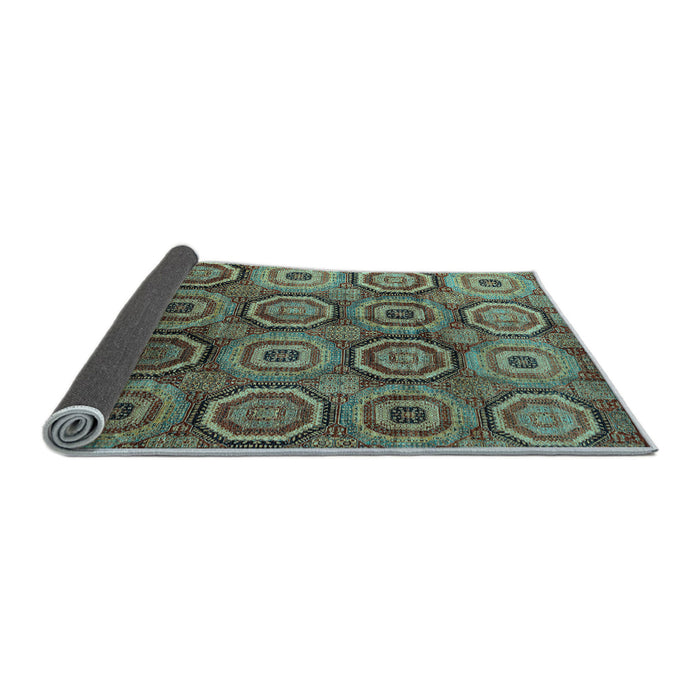 Sideview of Abstract Light Blue Modern Rug, abs4147lblu