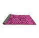 Sideview of Abstract Pink Modern Rug, abs4147pnk