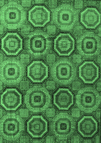 Abstract Emerald Green Modern Rug, abs4147emgrn