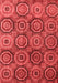 Abstract Red Modern Area Rugs