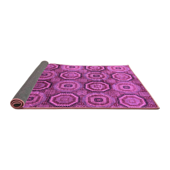 Sideview of Abstract Purple Modern Rug, abs4147pur
