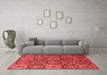 Modern Red Washable Rugs