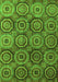 Machine Washable Abstract Green Modern Area Rugs, wshabs4147grn