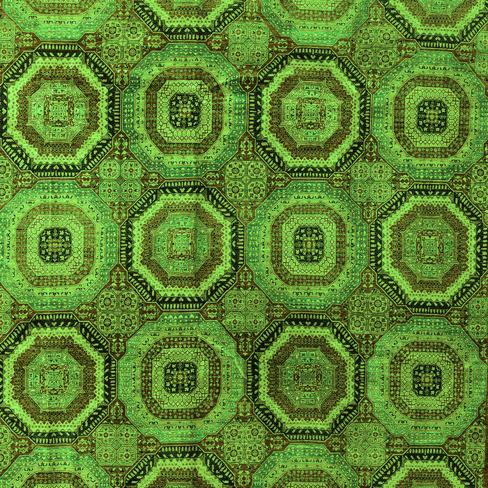 Machine Washable Abstract Green Modern Area Rugs, wshabs4147grn