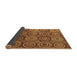 Sideview of Abstract Brown Modern Rug, abs4147brn