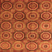 Square Abstract Orange Modern Rug, abs4147org