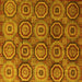 Square Machine Washable Abstract Yellow Modern Rug, wshabs4147yw