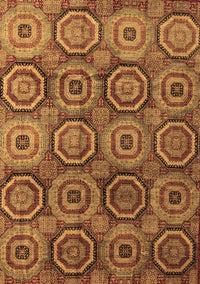 Abstract Brown Modern Rug, abs4147brn