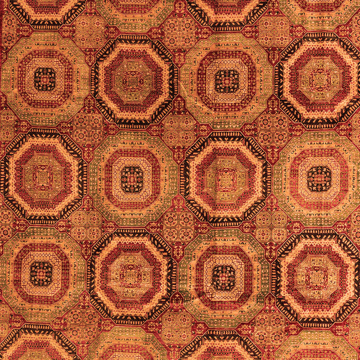 Abstract Orange Modern Rug, abs4147org