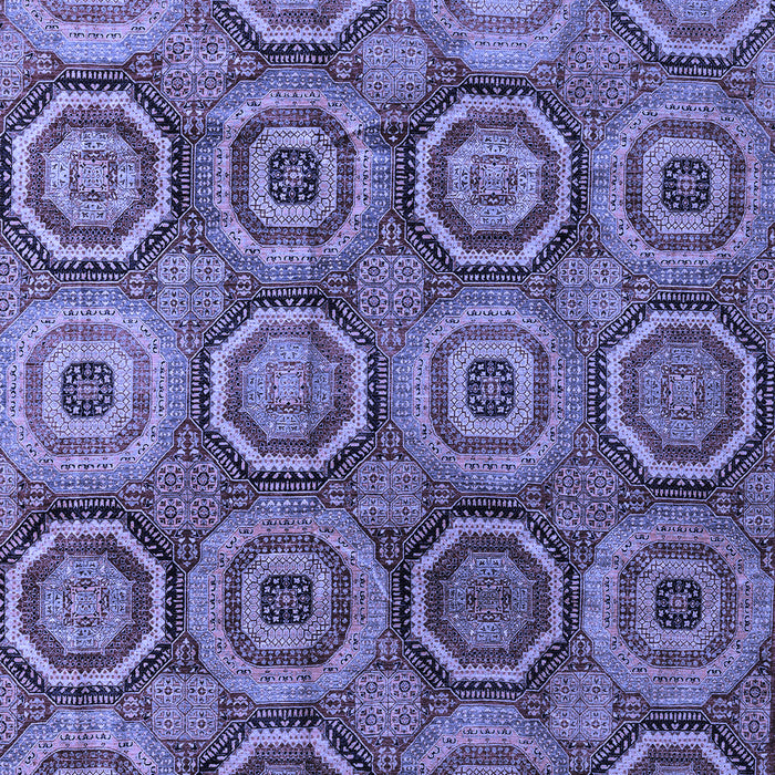 Machine Washable Abstract Blue Modern Rug, wshabs4147blu