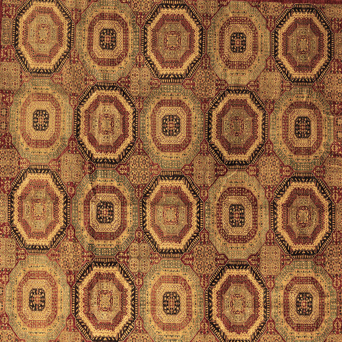 Square Machine Washable Abstract Brown Modern Rug, wshabs4147brn