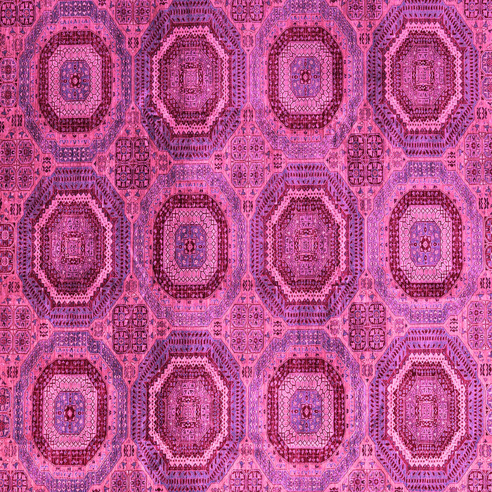 Square Abstract Pink Modern Rug, abs4148pnk