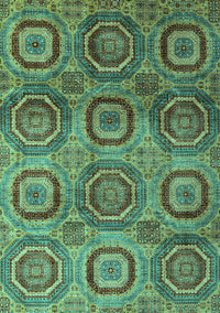 Abstract Turquoise Modern Rug, abs4148turq