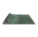 Sideview of Abstract Light Blue Modern Rug, abs4148lblu