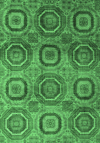 Abstract Emerald Green Modern Rug, abs4148emgrn