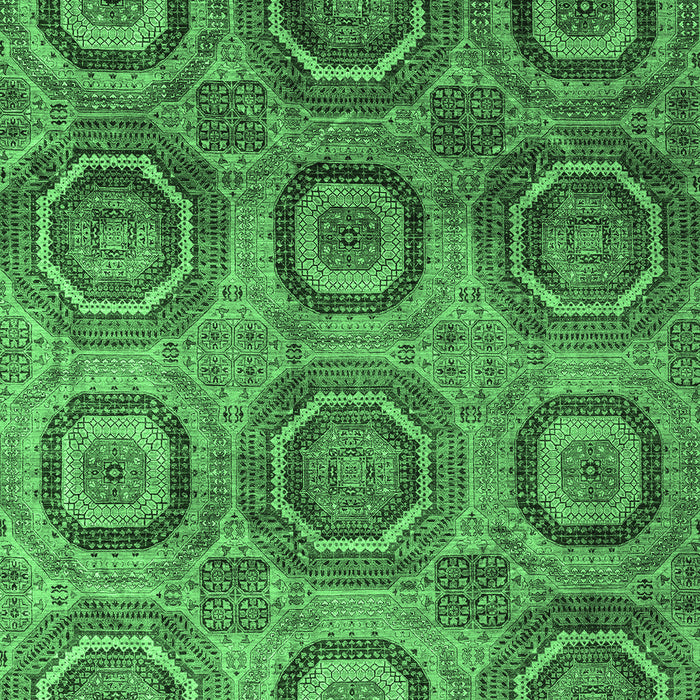 Abstract Emerald Green Modern Rug, abs4148emgrn