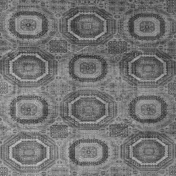 Square Abstract Gray Modern Rug, abs4148gry