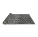 Sideview of Abstract Gray Modern Rug, abs4148gry