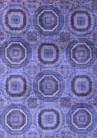 Abstract Blue Modern Rug, abs4148blu