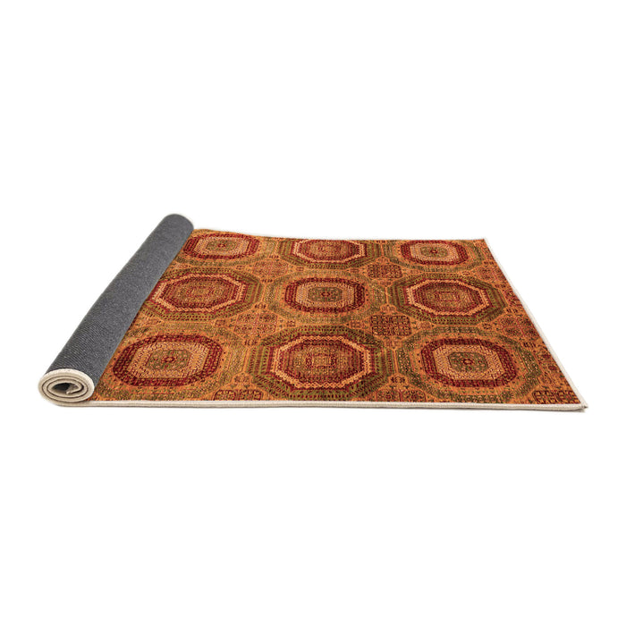 Sideview of Abstract Orange Modern Rug, abs4148org