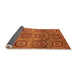 Sideview of Abstract Orange Modern Rug, abs4148org