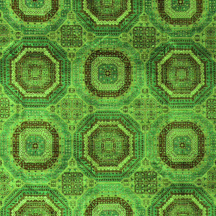 Machine Washable Abstract Green Modern Area Rugs, wshabs4148grn