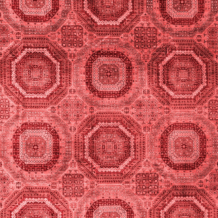 Machine Washable Abstract Red Modern Rug, wshabs4148red