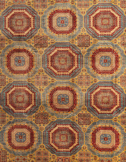 Abstract Red Modern Rug, abs4148