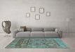 Machine Washable Abstract Light Blue Modern Rug in a Living Room, wshabs4149lblu