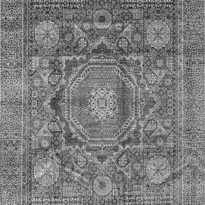 Machine Washable Abstract Gray Modern Rug, wshabs4149gry