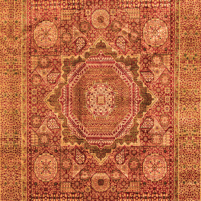 Machine Washable Abstract Orange Modern Area Rugs, wshabs4149org