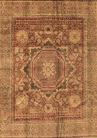 Abstract Brown Modern Rug, abs4149brn