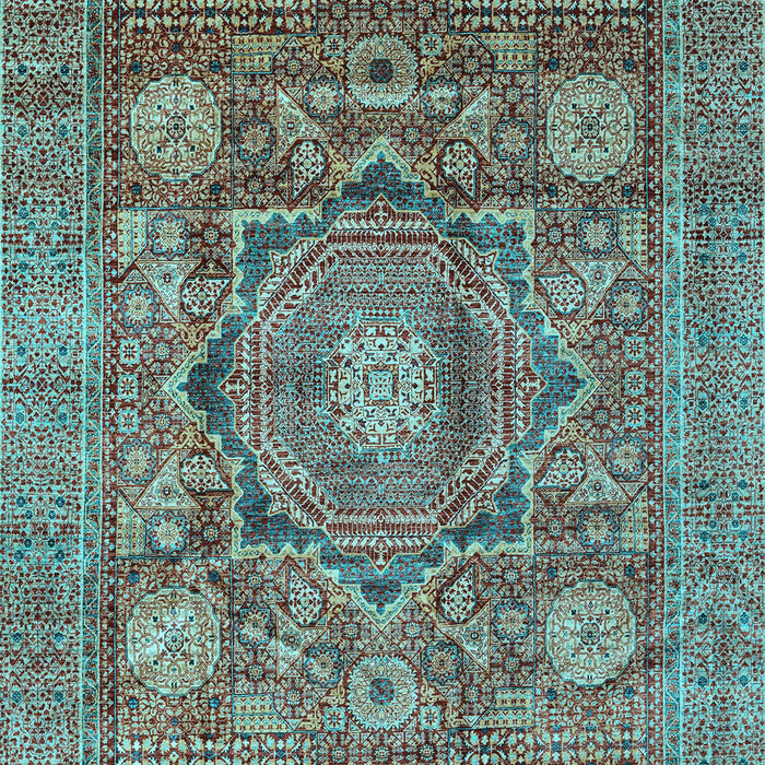 Machine Washable Abstract Light Blue Modern Rug, wshabs4149lblu