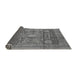 Sideview of Abstract Gray Modern Rug, abs4149gry