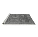 Sideview of Machine Washable Abstract Gray Modern Rug, wshabs4149gry