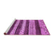 Sideview of Machine Washable Abstract Purple Modern Area Rugs, wshabs414pur