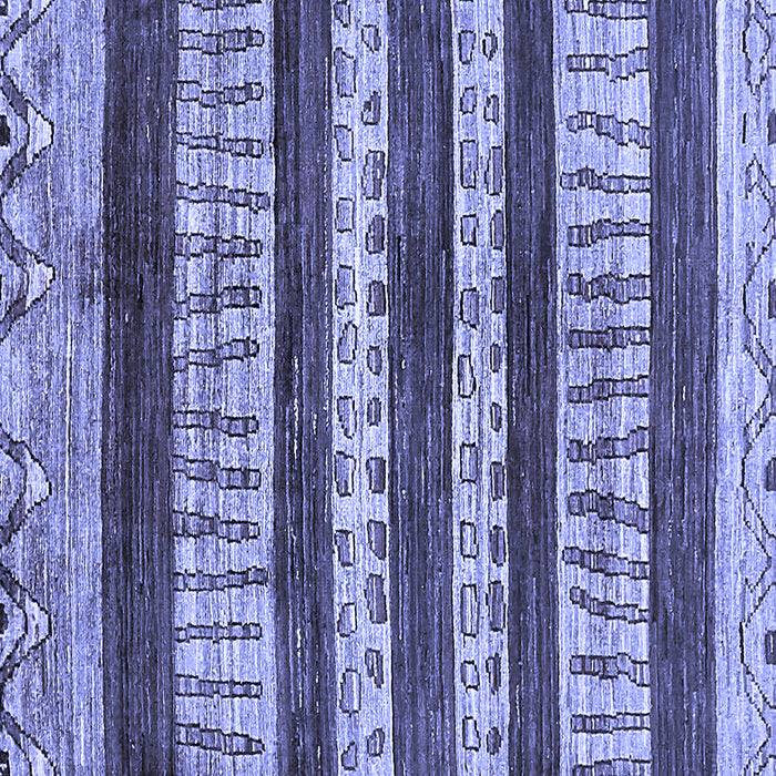 Square Abstract Blue Modern Rug, abs414blu