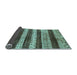 Sideview of Abstract Light Blue Modern Rug, abs414lblu