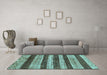 Machine Washable Abstract Light Blue Modern Rug in a Living Room, wshabs414lblu