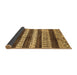 Sideview of Abstract Brown Modern Rug, abs414brn