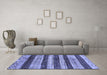 Machine Washable Abstract Blue Modern Rug in a Living Room, wshabs414blu