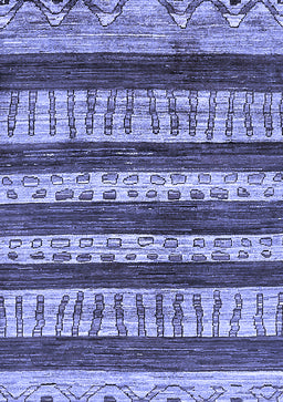 Abstract Blue Modern Rug, abs414blu