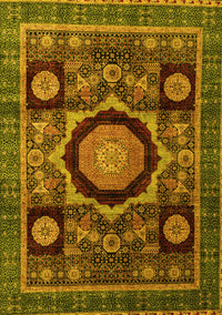 Abstract Yellow Modern Rug, abs4150yw