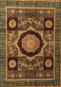 Abstract Brown Modern Rug, abs4150brn