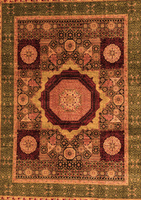 Abstract Orange Modern Rug, abs4150org