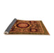 Sideview of Abstract Orange Modern Rug, abs4150org